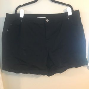 Cato black denim jean shorts